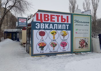 Распечатали и повесили баннеры Цветы