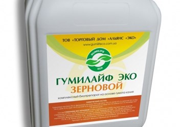 Гумилайф Эко (зерновой) представляет собой вытяжку из Сапропеля и  Леонардита (осадочные мягкие слои бурого угля), обогащенного  комплексом микроэлементов в хелатной форме
