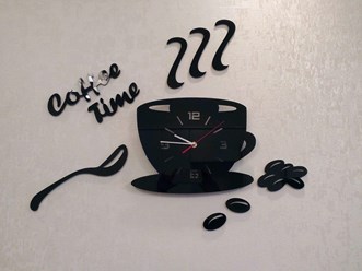 Настенные часы &quot;Кофе тайм&quot;  Больше моделей на нашем сайте: http://ideyadecora.ru/