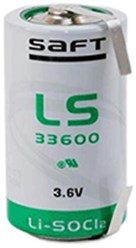 Элементы питания SAFT LS 33600 обеспечивают удельную энергию (до 450 Втч/кг и 1000 Втч/дм3) и выдерживают наибольшие разрядные токи среди аналогичных литиевых элементов других фирм-производителей.