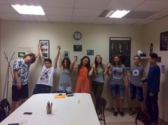 Group of teens