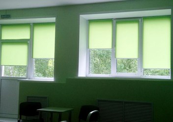 Рулонные шторы в детском санатории