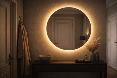 Зеркало с подсветкой на заказ по размерам
Зеркало с подсветкой на заказ: круглые, квадратные, овальные, с LED и сенсорным управлением, изготовление по размерам, доставка и монтаж, идеально для ванной,