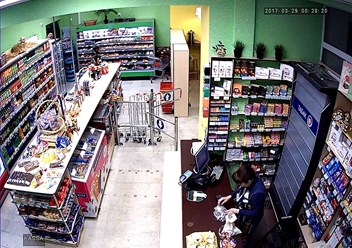 Пример видеонаблюдения в магазине