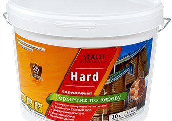 Sealit HARD
Акриловый герметик для наружных и внутренних работ с деревянными поверхностями: оцилиндрованными бревнами, клееным брусом и его имитацией, для заделки швов, трещин, межвенцовых соединений.
