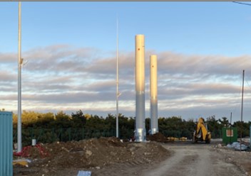 Закрытая факельная установка для сжигания свалочных газов с полигонов ТБО