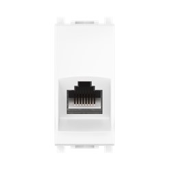 Розетка CADUCEUS ALING EXPERIENCE компьютерная, с модулем Keystone RJ45 8P8C cat.5e, UTP, модульная, для скрытой проводки, механизм