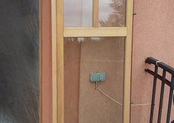 Реставрация деревянных окон со стеклопакетами. После выполнения работ.