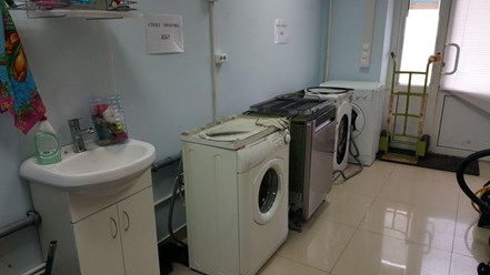 Стенд прогона готовых стиральных машин
