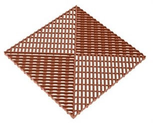 Решетка с обрамлением коричневая