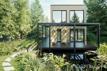 Модульный дом проект MD-90
Готовые модульные дома под ключ по каркасной технологии. Внутренняя площадь - 89.5 м²