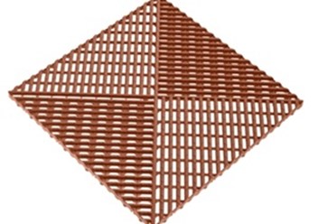 Решетка с обрамлением коричневая