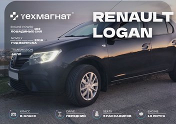 Renault Logan в аренду от компании ТЕХМАГНАТ