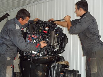 Ремонт лодочного мотора Verado