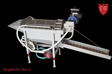 Скруббер Бутара B12, оборудование для золотодобычи Bugaenko-Tec.
Скруббер Бутара, Пром прибор, Барабанный грохот, Гравиемойка, Мойка стекла.