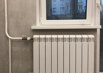 установка радиатора отопления