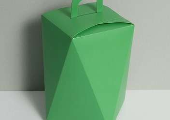 коробка-фонарик 100х100х163мм, пластик