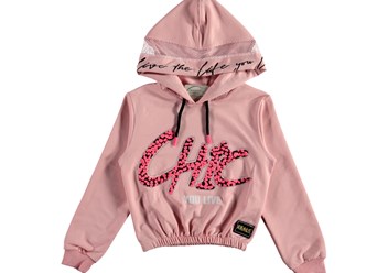 Кофта с капюшоном на девочку модная