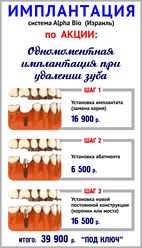 Имплантация Акция