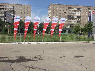 виндер-капля, оформление торгового комплекса