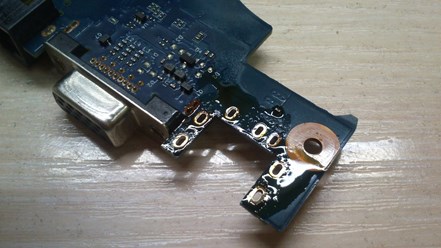 Samsung R540 Замена разъема питания