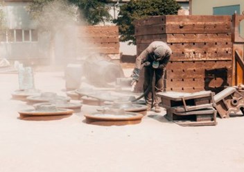 Порошковая покраска.
Пескоструйная обработка.