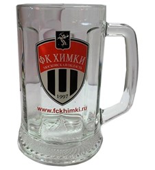 Деколь на пивных кружках ФК Химки