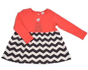 Платье "Волна" для девочки. Состав: 92% хлопок, 8% лайкра.