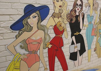 Роспись салона красоты