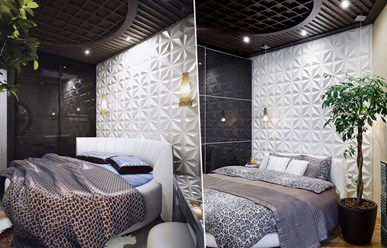 Спальня: визуализация / реализация проекта