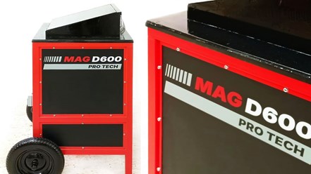 Установка MAG D600: компактное промышленное оборудование для измельчения пенопласта в крошку.