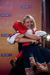 Народный танец "Порушка-Параня". На съемках телепроекта  канала "Россия-Культура" "Большие и маленькие", 3 сезон.