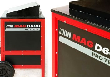 Установка MAG D600: компактное промышленное оборудование для измельчения пенопласта в крошку.