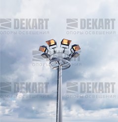 Мачта освещения с мобильной короной