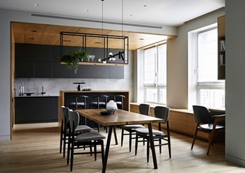 дизайн интерьера кухни в стиле минимализм - фото Piglova Architects