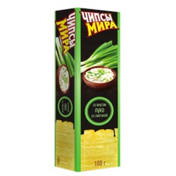 Чипсы "МИРА" со вкусом лука со сметаной 100 гр.