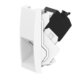 Встраиваемая модульная компьютерная розетка CADUCEUS ALING MODE с модулем Keystone RJ45 8P8C cat.6, UTP, механизм