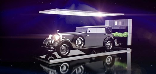 Разработка и проектирование автомобильных выставочных стендов.Дизайн концепт выставочного стенда Rolls-Royce Phantom II для выставки в ГУМе.