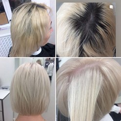 Окрашивание в тотал-блонд