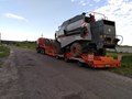 Перевозка комбайна на колесах