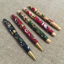 Подарочные ручки с шенкурской росписью