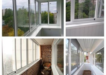 Остекление балконов и лоджий Алюминиевым и Пластиковым профилем