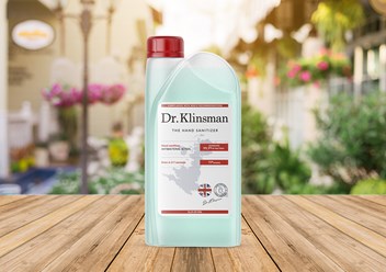 Спиртовой антисептик для рук 1Л. / Dr. Klinsman / Кожный санитайзер / Антибактериальный жидкий дезинфектор для обработки поверхностей