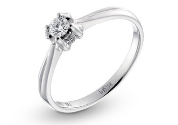 Помолвочное кольцо с бриллиантами