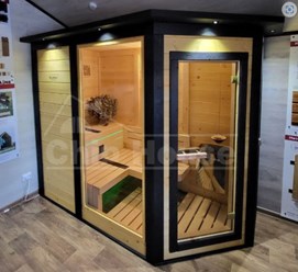 Угловая квартирная сауна
