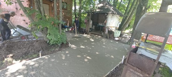 Бетонирование дорожек