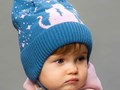 Новая Коллекция &quot;Осень-Зима с Selfiework&quot; Детская шапка для девочки, 100% акрил, подкладка чесаный хлопок, Цвета: розовый, молочный, джинсовый; р.44-52, возр.: от 6 мес., в уп.: 5 шт.