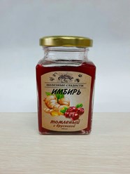 Томленный имбирь с брусникой