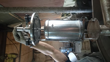 Воздухоотделитель для молока типа ВО-40  (Деаэратор молока вакуумный)