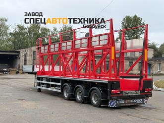 Панелевоз SAT197. Полуприцеп предназначен для перевозки панелей, строительных плит, металла и длинномерных грузов.